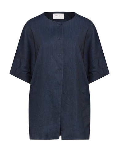 ANNIE P. Jacket Midnight blue 63% Linen, 33% Polyester, 4% Elastane