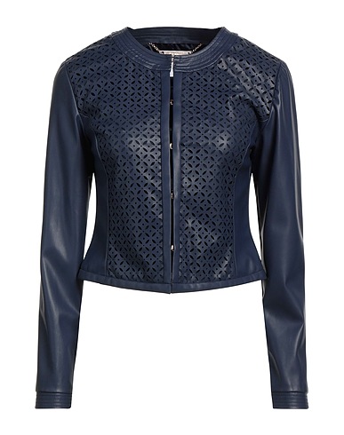 LUCKYLU  Milano テーラードジャケット ミッドナイトブルー ポリウレタン 100%