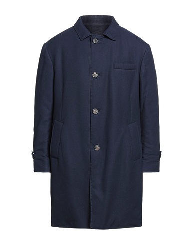 BRUNELLO CUCINELLI Coat Midnight blue 92% Cashmere, 8% Silk, Nylon