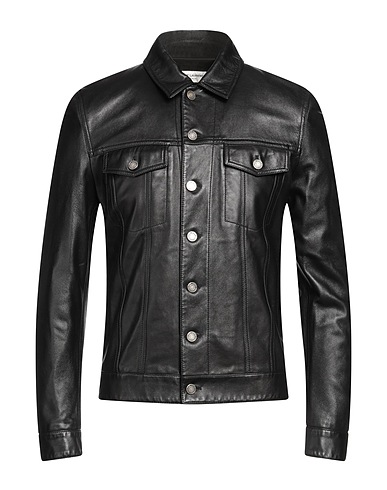 SAINT LAURENT Jacket Black 100% Lambskin