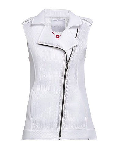 GAëLLE Paris Biker jacket White 100% Polyester