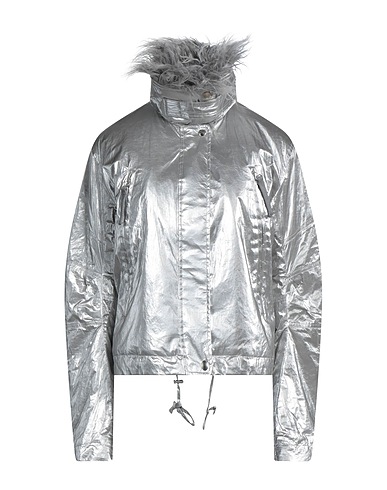 HELMUT LANG Jacket Silver 55% Polyurethane, 45% Polypropylene