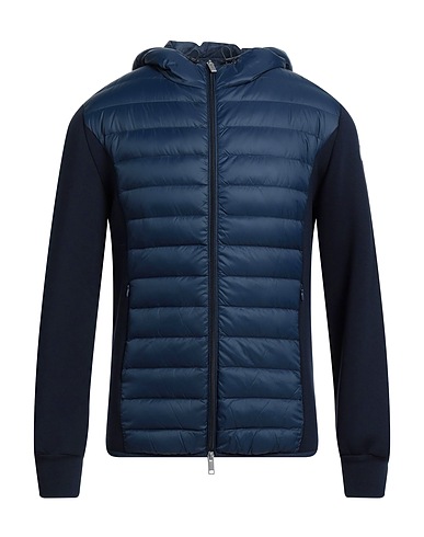 CENTOGRAMMI Shell  jacket Midnight blue 100% Nylon, Polyester, Viscose, Elastane