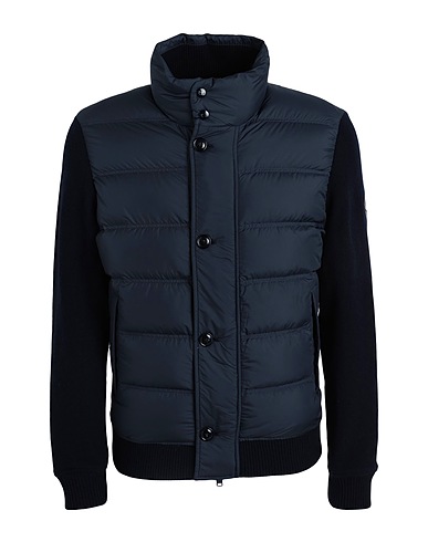 WOOLRICH Piumino WOOL BONDED HYBRID FLEECE Blu notte 60% Lana, 40% Poliammide, Poliestere