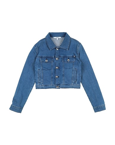 PATRIZIA PEPE Denim jacket Blue 98% Cotton, 2% Elastane