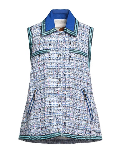 KHRISJOY Giubbotto Blu 55% Cotone, 26% Poliammide, 9% Poliestere, 7% Acrilico, 3% Viscosa
