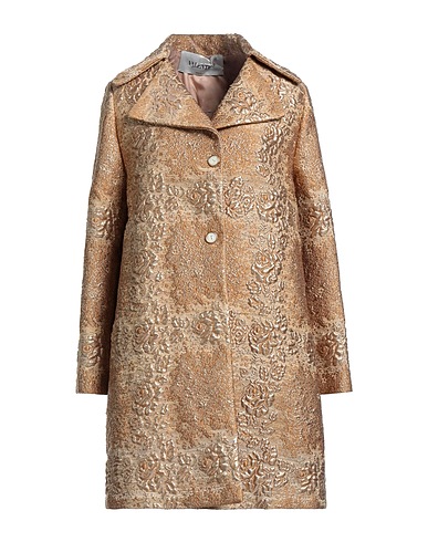 VALENTINO GARAVANI コート ゴールド ポリエステル 47% / シルク 44% / ナイロン 6% / 金属繊維 3%