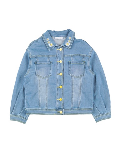 MONNALISA Giubbotto jeans Blu 89% Cotone, 9% Poliestere, 2% Elastan