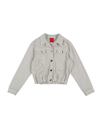 JIJIL JOLIE Denim jacket Beige 98% Cotton, 2% Elastane