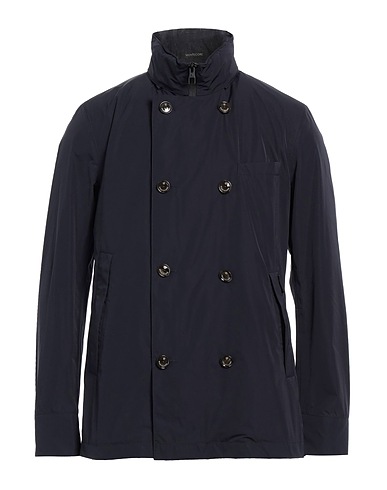 MONTECORE Double breasted pea coat Navy 100% Polyester