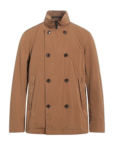 MONTECORE Double breasted pea coat Khaki 100% Polyester