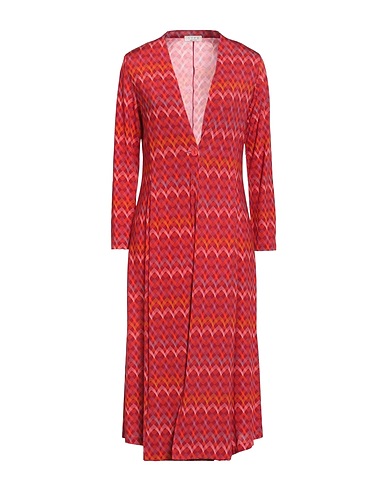 SIYU Full-length jacket Burgundy 95% Viscose, 5% Elastane
