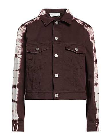P.A.R.O.S.H. Denim jacket Chocolate brown 100% Cotton
