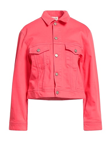 P.A.R.O.S.H. Denim jacket Coral 98% Cotton, 2% Elastane