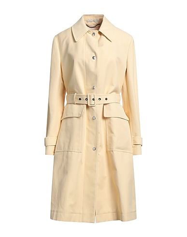 STELLA McCARTNEY Full-length jacket Beige 40% Polyamide, 36% Cotton, 24% Linen, Viscose
