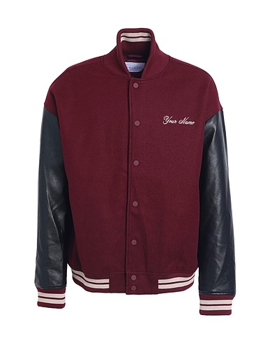 TOPMAN Bomber Burgundy 100% Polyester, Polyurethane coated