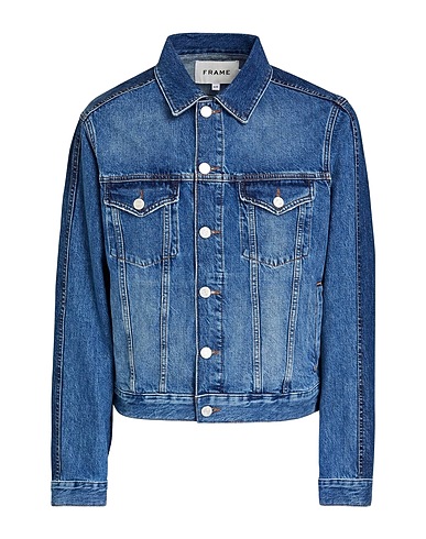 FRAME Denim jacket Blue 80% Cotton, 20% Recycled cotton