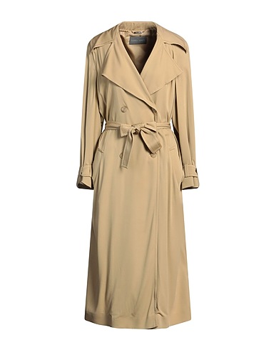 ALBERTA FERRETTI Double breasted pea coat Camel 96% Viscose, 4% Elastane
