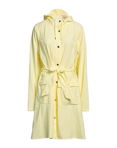 RAINS Full-length jacket Pastel yellow 100% Polyester, Polyurethane