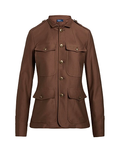 POLO RALPH LAUREN Jacket Brown 97% Cotton, 3% Elastane