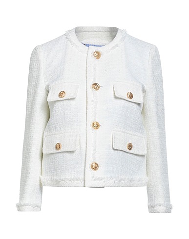 DSQUARED2 Blazer Ivory 49% Cotton, 23% Viscose, 18% Acrylic, 6% Polyester, 4% Other Fibres
