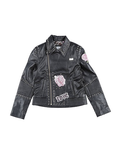 PHILIPP PLEIN Biker jacket Black 100% Lambskin