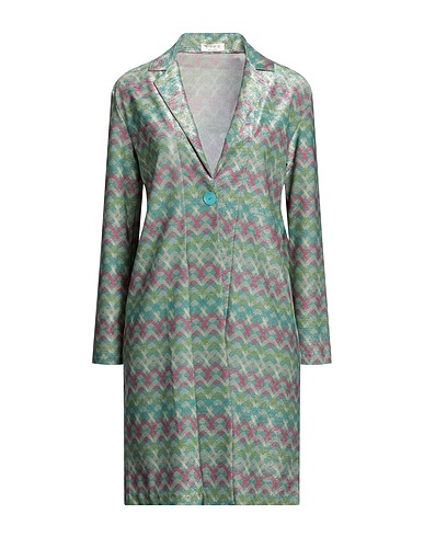 SIYU Full-length jacket Green 51% Polyester, 37% Polyamide, 12% Elastane