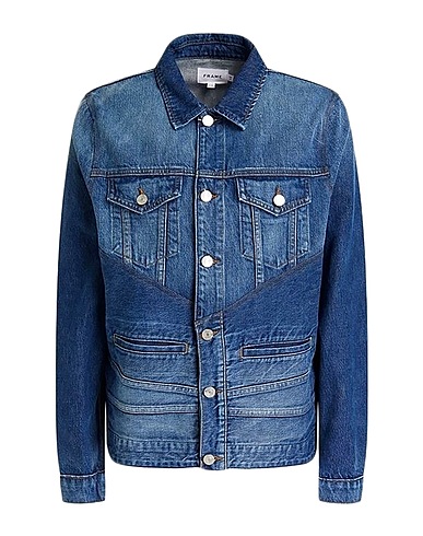 FRAME Denim jacket Blue 85% Cotton, 15% Recycled cotton