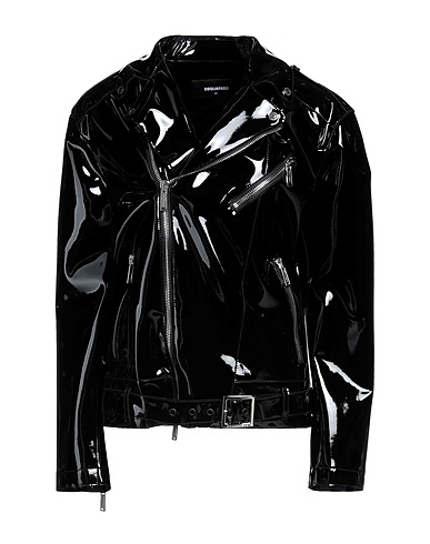 DSQUARED2 Bikerjacke Schwarz 80% Polyamid, 20% Elastan