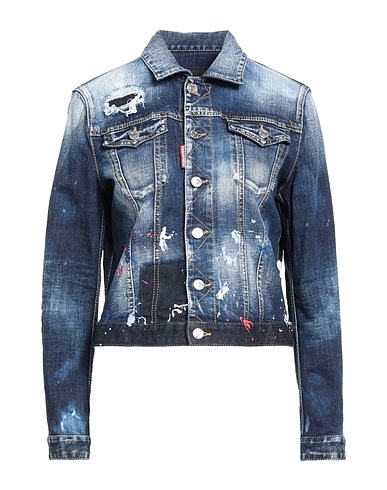 DSQUARED2 デニムブルゾン ブルー コットン 99% / ポリウレタン 1%