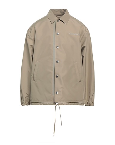 KHRISJOY Full-length jacket Sage green 100% Polyester