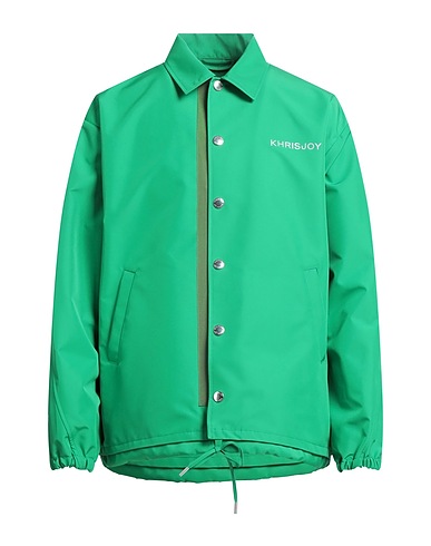 KHRISJOY Full-length jacket Green 100% Polyester