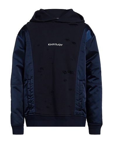 KHRISJOY Hoodie Marineblau 100% Baumwolle, Polyamid