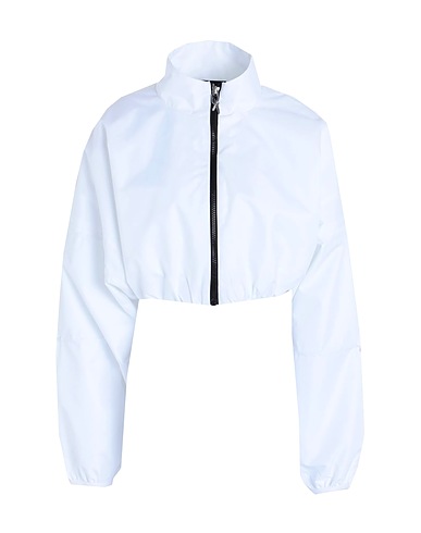 REEBOK Μπουφάν RBK Cardi B Woven Jacket Λευκό 100% Ανακυκλωμένος πολυεστέρας