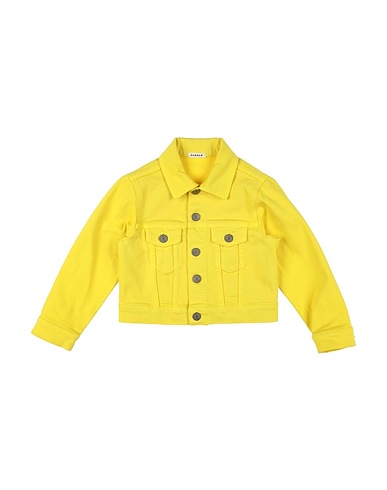 P.A.R.O.S.H. Denim jacket Yellow 98% Cotton, 2% Elastane