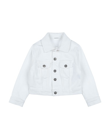 P.A.R.O.S.H. Giubbotto jeans Bianco 98% Cotone, 2% Elastan