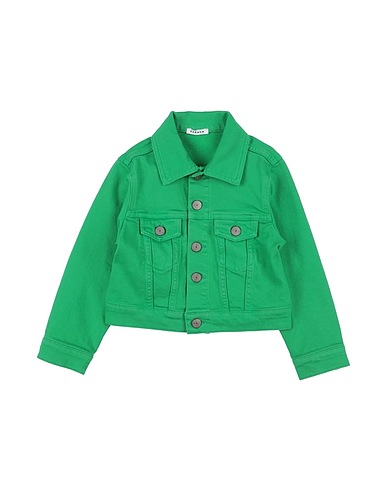 P.A.R.O.S.H. Denim jacket Green 98% Cotton, 2% Elastane