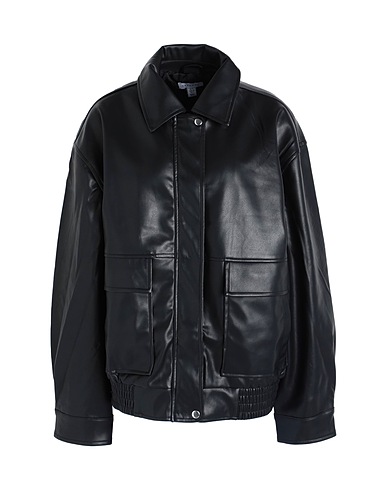 TOPSHOP Bomber Black 100% Polyester, Polyurethane coated