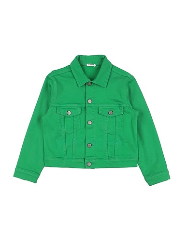 P.A.R.O.S.H. Giubbotto jeans Verde 98% Cotone, 2% Elastan