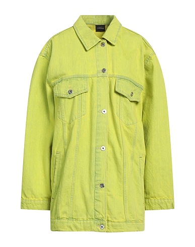 ACTITUDE by TWINSET Denim jacket Lime green 100% Cotton