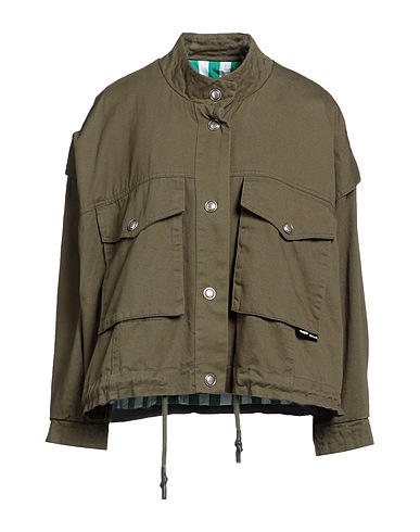 OOF WEAR 데님 자켓 밀리터리 그린 100% 코튼
