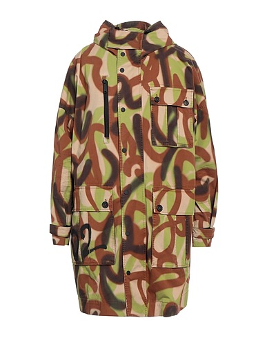 DSQUARED2 Full-length jacket Beige 97% Cotton, 3% Elastane, Polyester