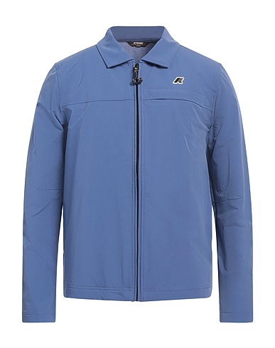 K-WAY Jacke Blaugrau 80% Baumwolle, 12% Elastan, 8% Polyester