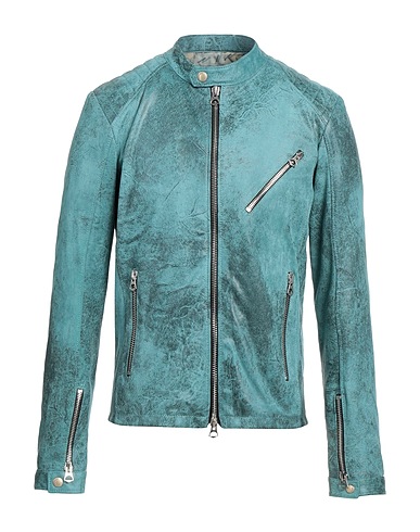 IMPERIAL Biker jacket Deep teal 87% Polyester, 13% Elastane