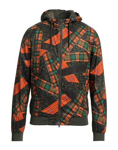 HERNO Jacket Orange 100% Cotton, Polyamide, Elastane