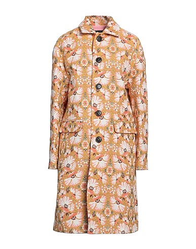 DSQUARED2 Coat Yellow 77% Cotton, 13% Polyester, 5% Other Fibres, 5% Acrylic