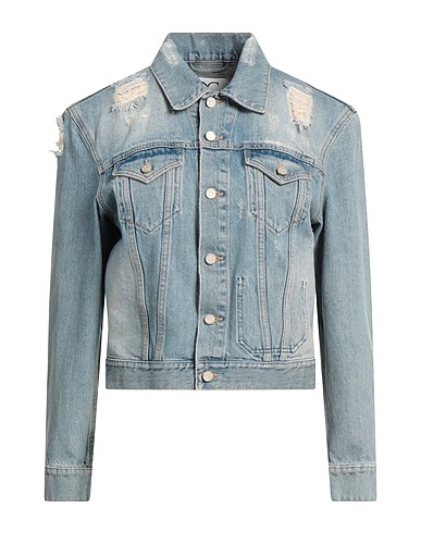 QUANTUM COURAGE Denim jacket Blue 100% Cotton