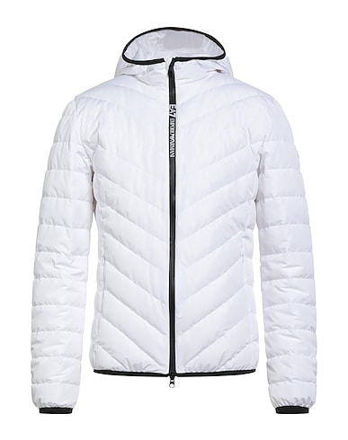 EA7 Steppjacke Weiß 100% Polyester