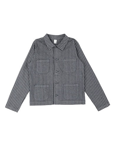 BOTTEGA CHILOMETRI ZERO Patterned shirt Midnight blue 72% Cotton, 25% Polyester, 3% Elastane