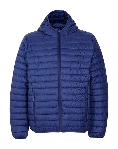 8 by YOOX Shell  jacket ESSENTIAL 100G HOODED DOWN JACKET
 Navy 100% Recycled polyester